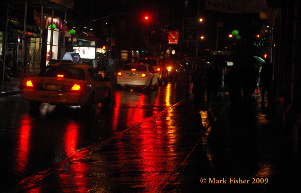new york city at night photography. Just Wet! Mark - Fisher - NYC